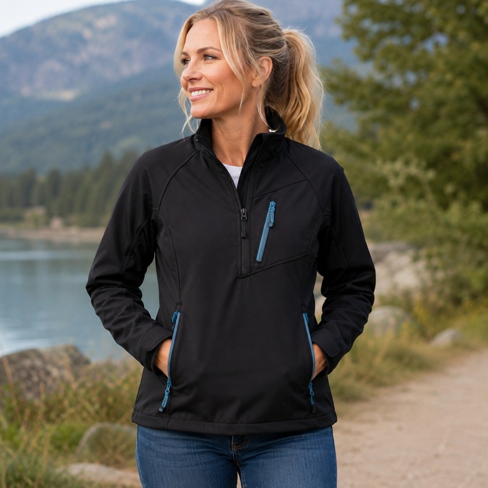 C.E. Schmidt Workwear Women's M Black Fleece Lined Softshell Jacket